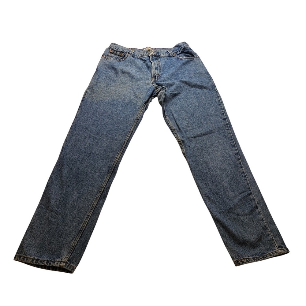 Levis 550 Relaxed Tapered Jeans Women's 14 L M Wash High Rise Denim 100 Cotton